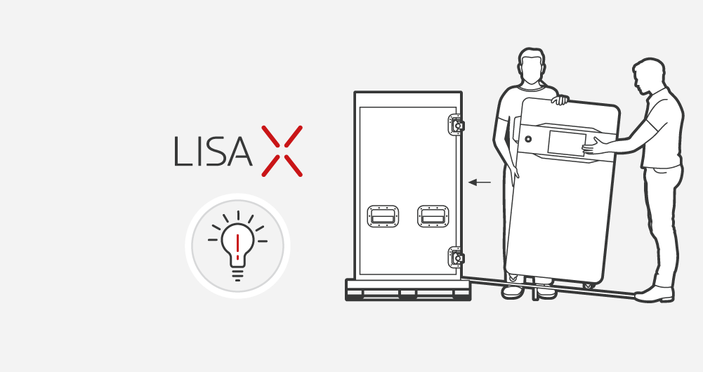 Emballer votre Lisa X dans sa case